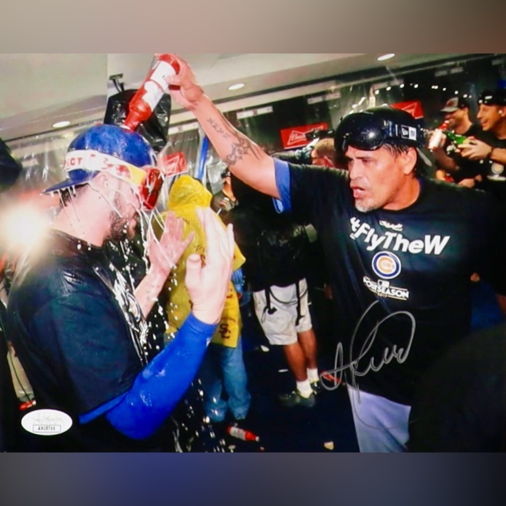 💥Henry Blanco💥 Cubs Signed 8x10 Photo 2016 World Series Champ Autograph —JSA